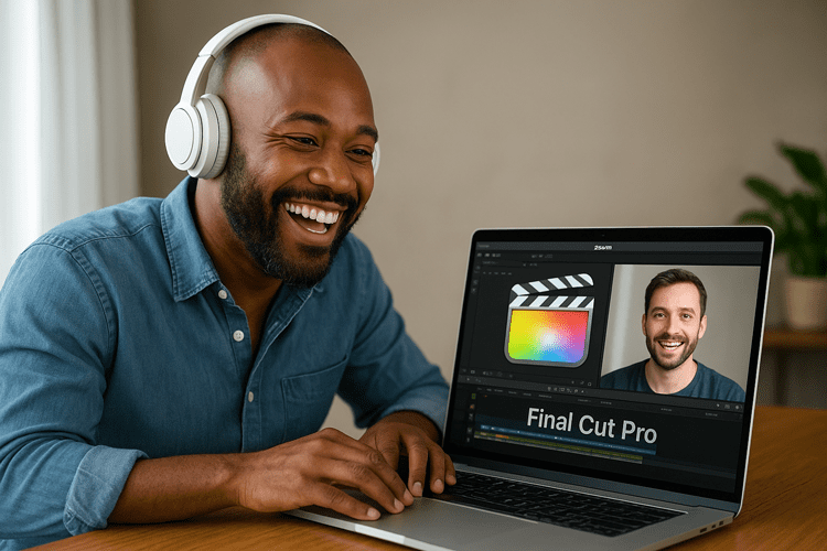 Learning Final Cut Pro in a live one-to-one class